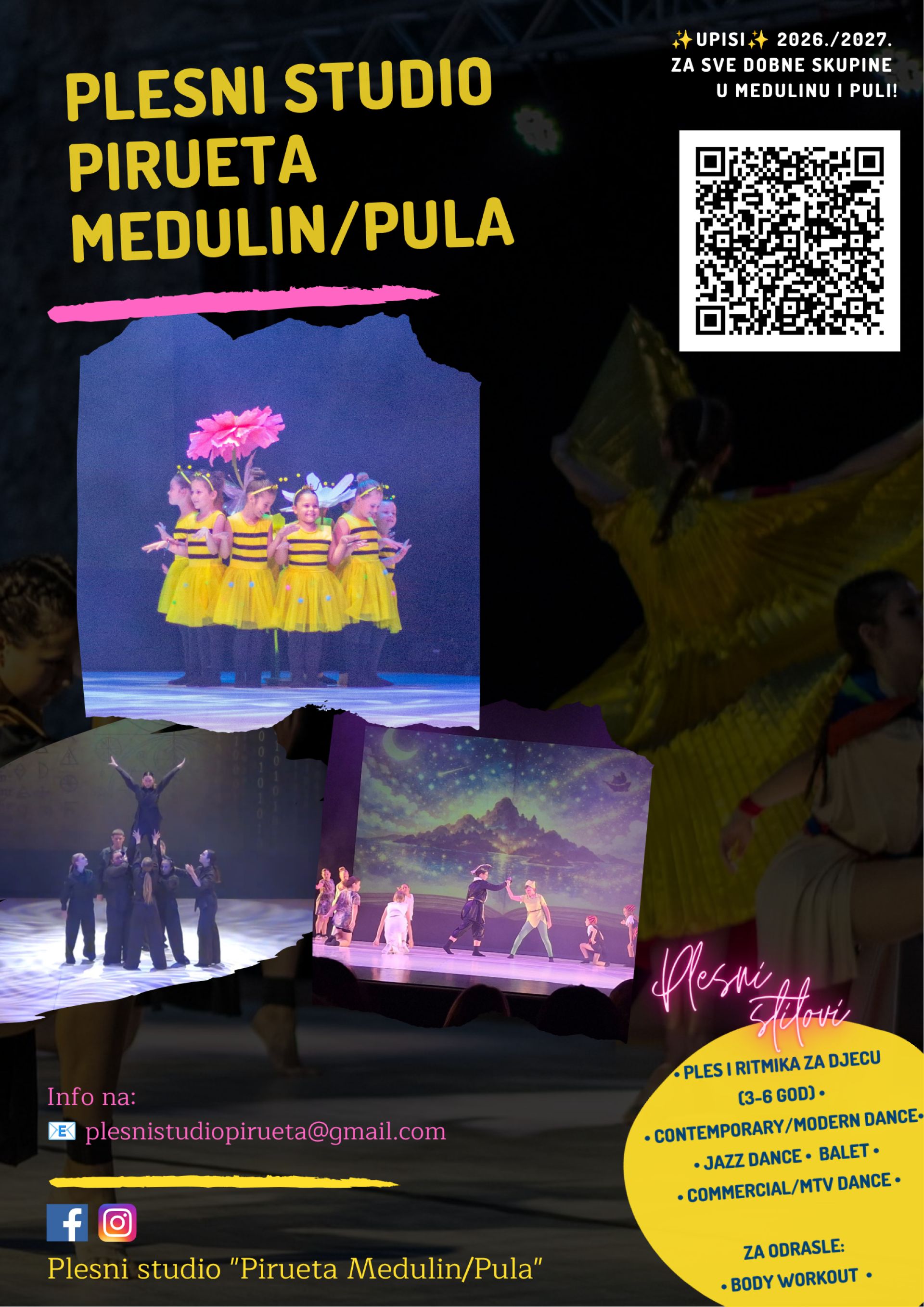Upisi u novu plesnu sezonu - Plesni studio Pirueta Medulin-Pula